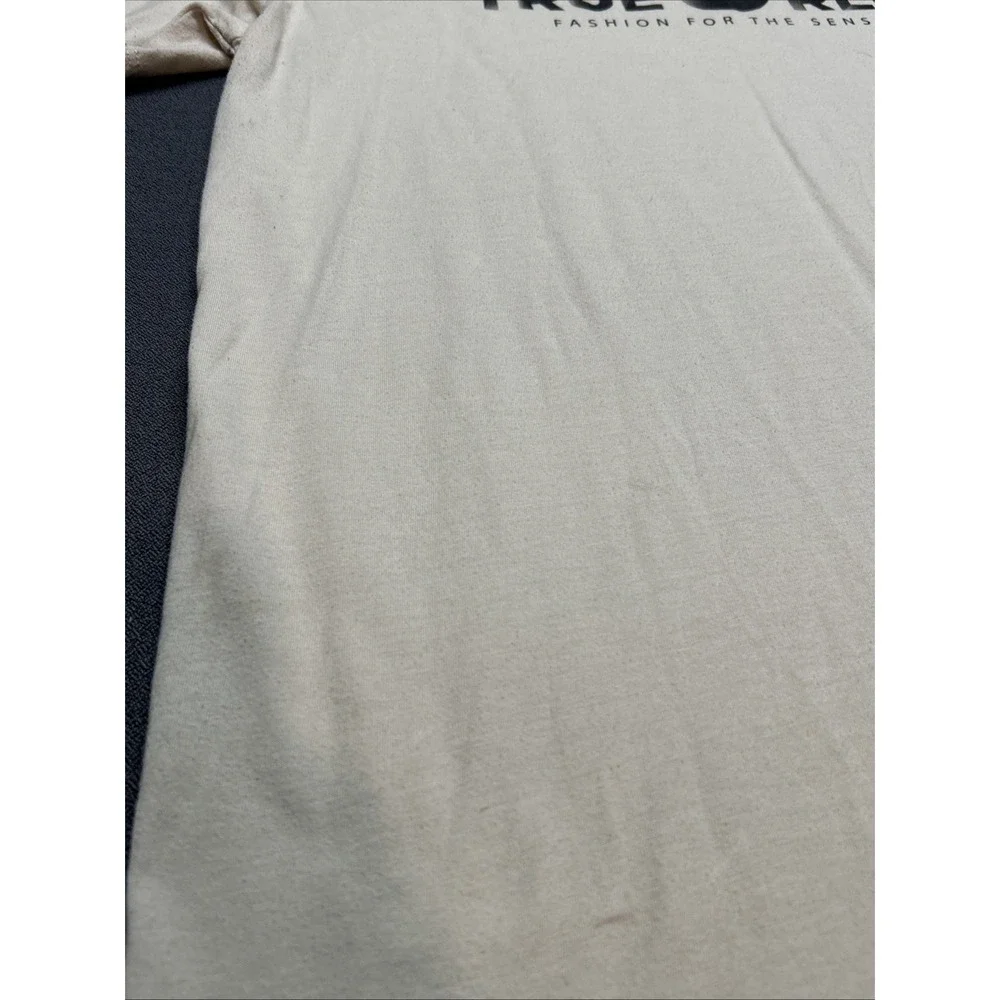 True Religion Mens True RLGN Foil Logo Tee T-Shirt XL Beige 106195
